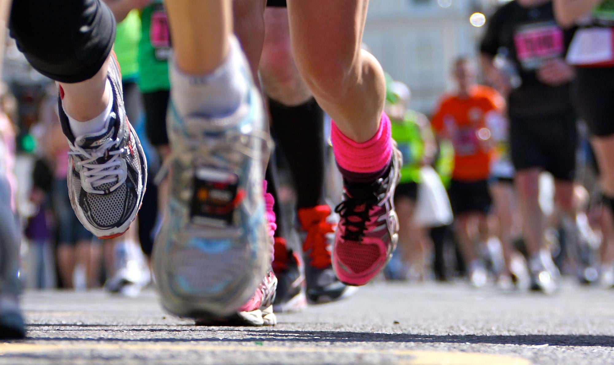 Marathon Runners Feet