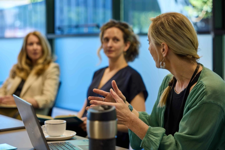 IWF team in a meeting with Members