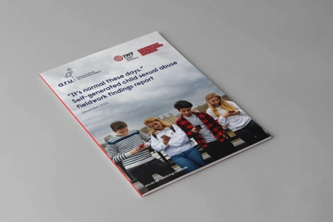 Mockup of the ‘Self-generated’ child sexual abuse fieldwork findings report by IPPPRI