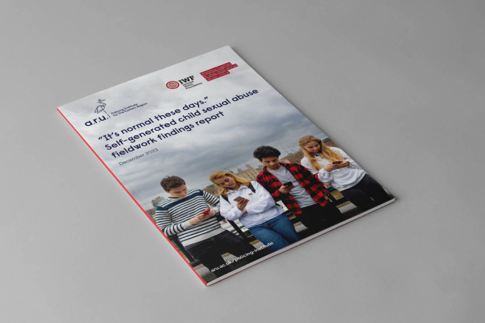 Mockup of the ‘Self-generated’ child sexual abuse fieldwork findings report by IPPPRI