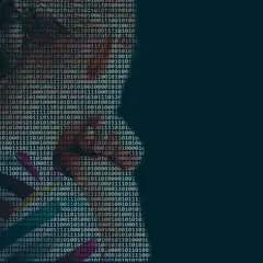 Girl made of code