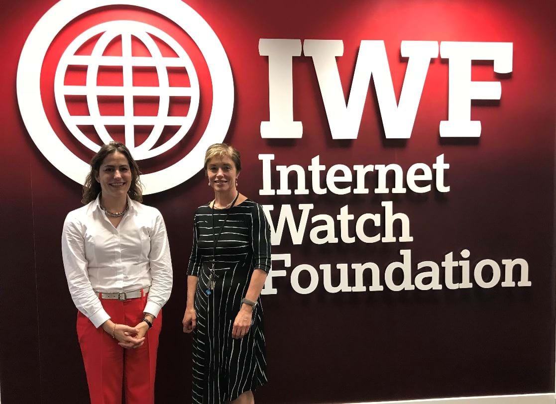 Victoria Atkins (left) meets IWF CEO Susie Hargreaves 