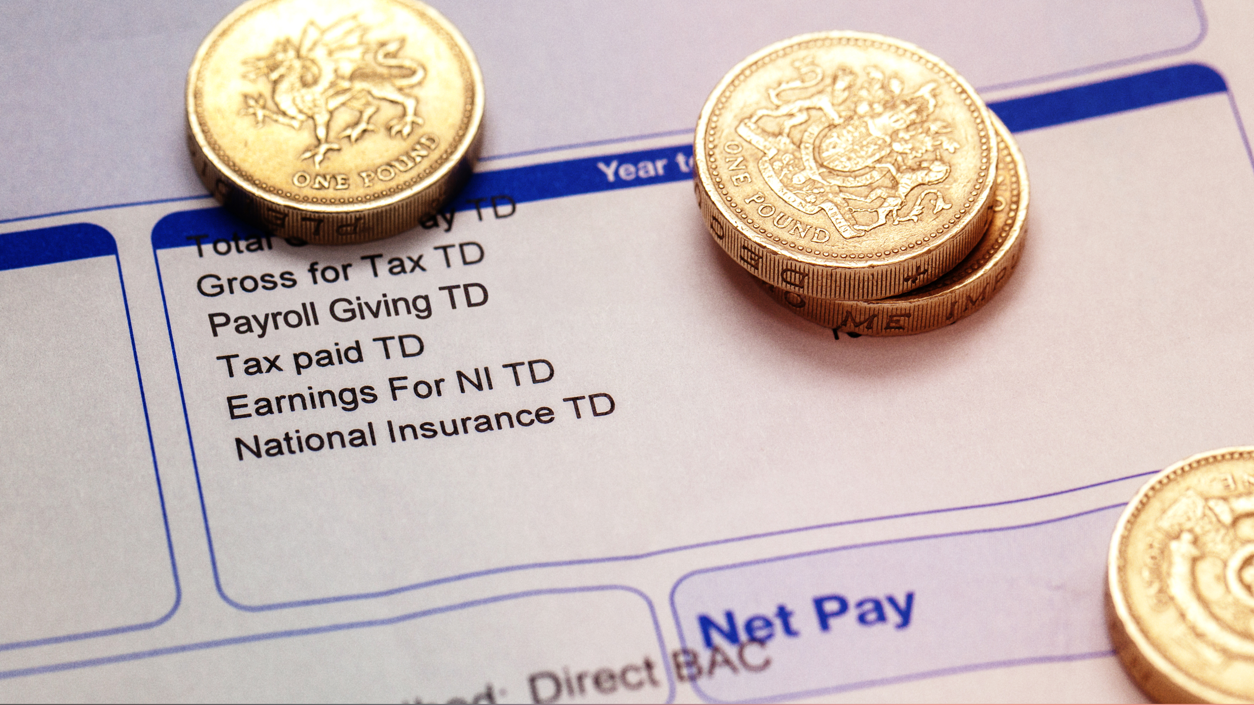 Payslip including Payroll Giving line entry