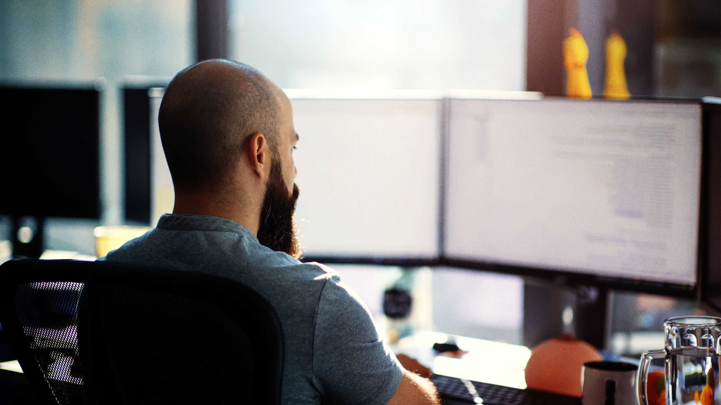 Representation of an analyst working in the Hotline