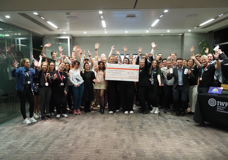 The fundraising team at the IWF Move for a safer internet event at Pinsent Masons