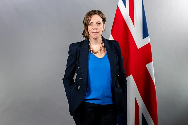 Portrait of Jess Phillips MP, Minister for Safeguarding and Violence Against Women and Girls.