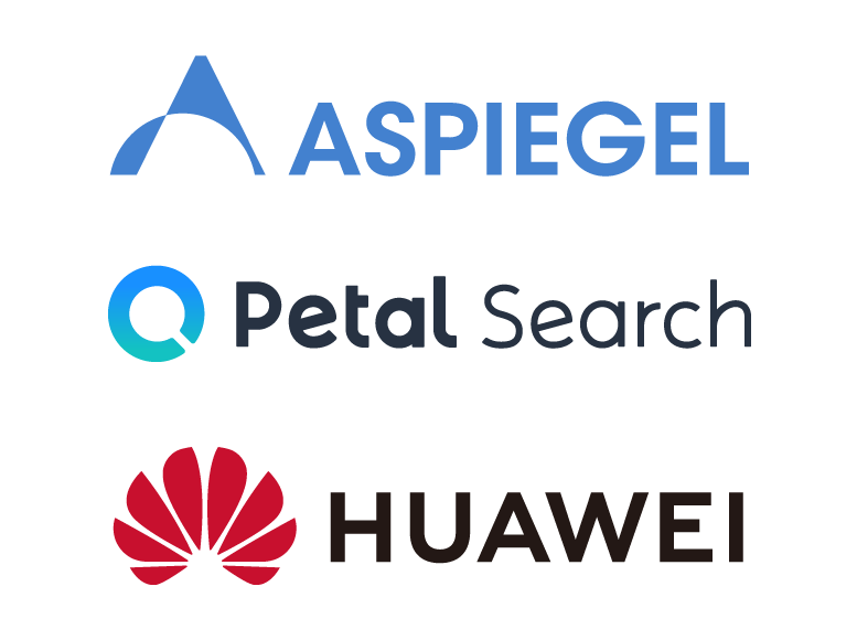 Aspiegel, Petal Search and Huawei logos