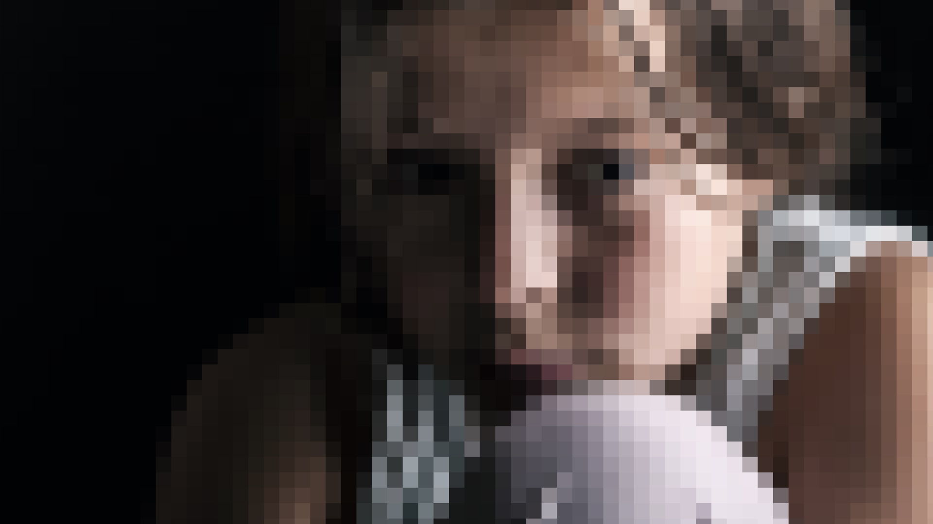 Pixelated Image of Young Girl