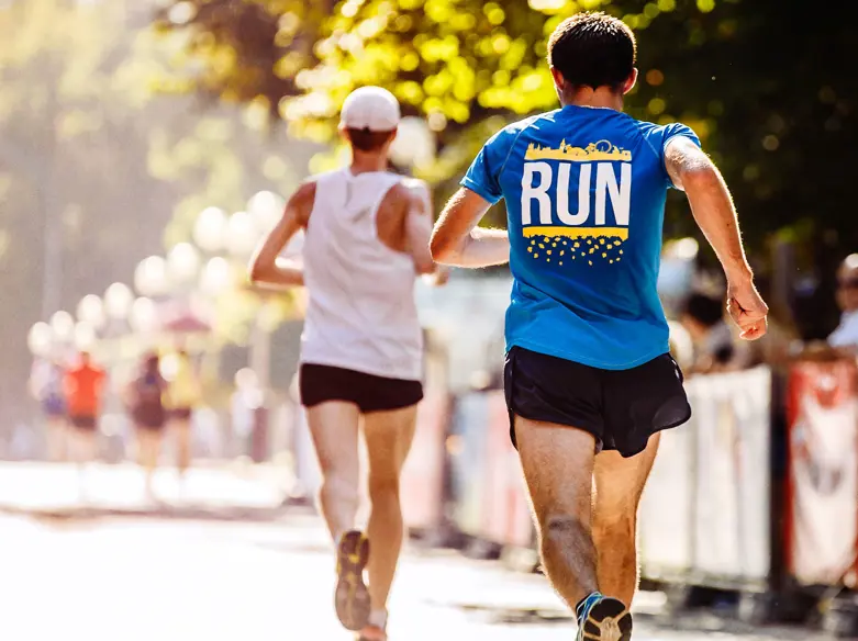 Runners in a race