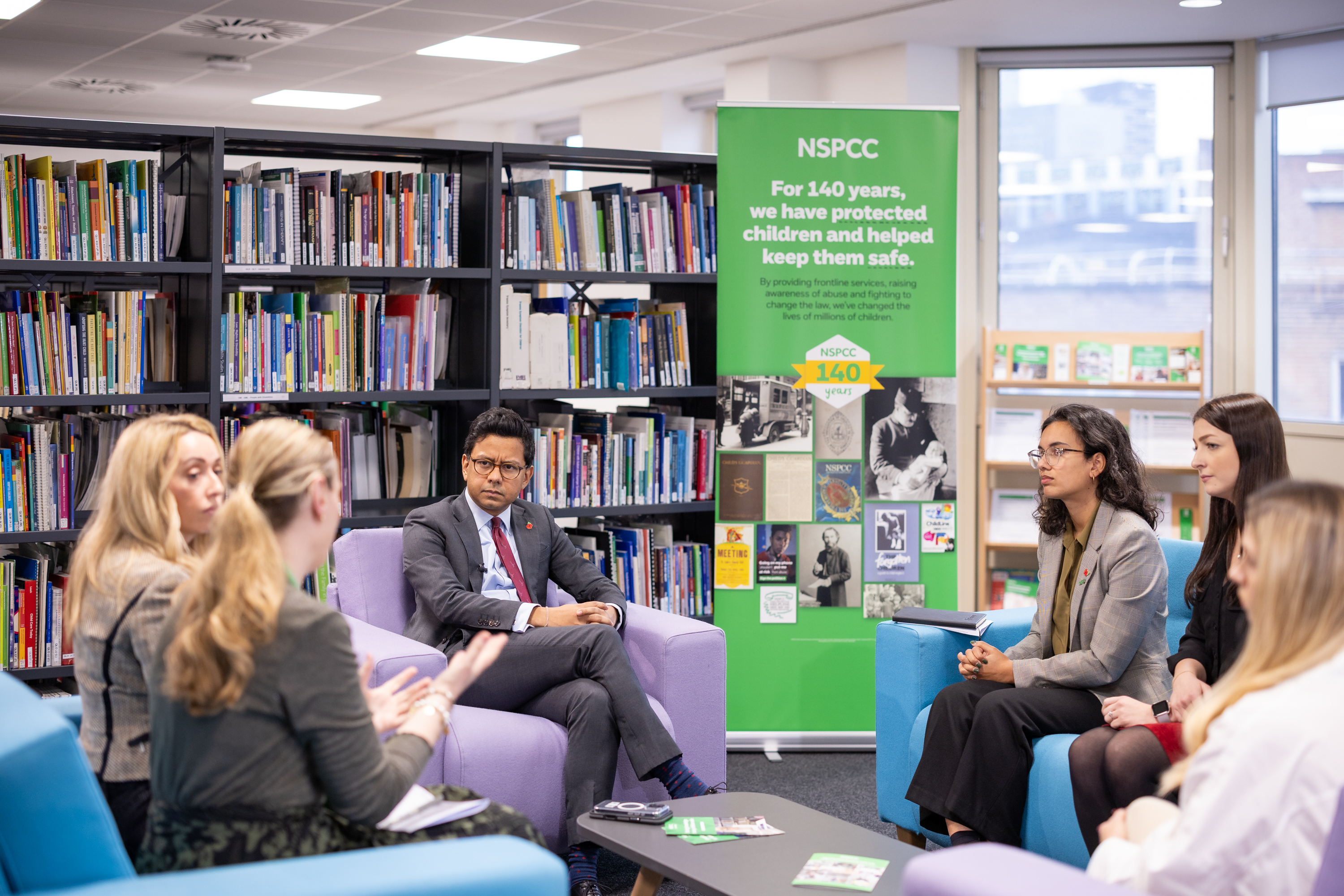 Online Safety Minister Kanishka Narayan MP visits NSPCC offices in London