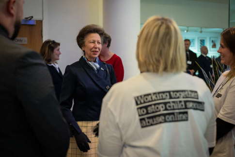 IWF Head of Fundraising, Kate Moss, and Her Royal Highness, The Princess Anne, at the Security Institute Annual Conference.