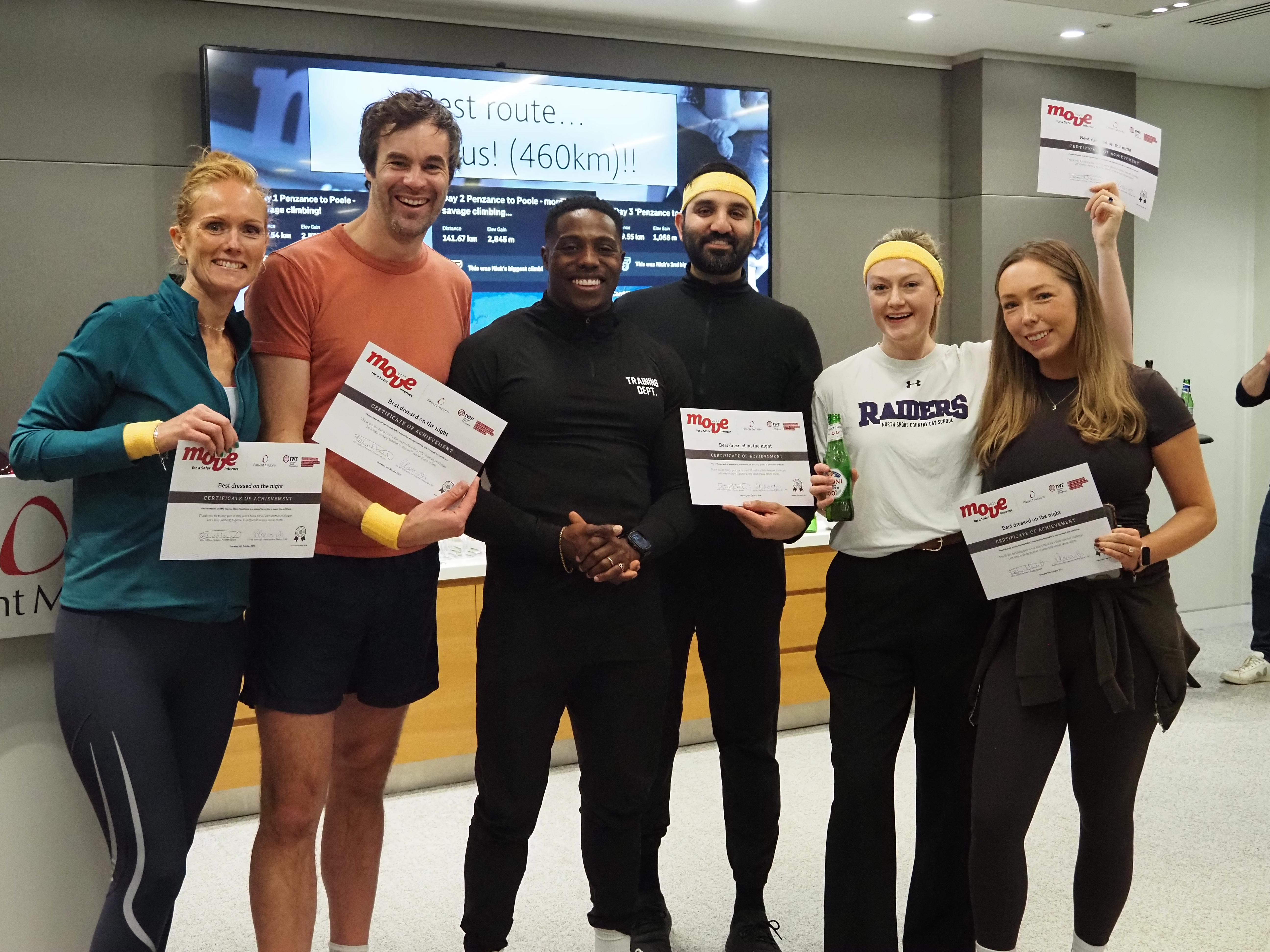 Photograph of Pinsent Masons Move for a Safer Internet champions.